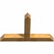 Ekena Millwork Portland Rough Sawn Timber Gable Bracket, Western Red Cedar, 60"W x 38"H x 6"D x 6"F, 15/12 Pitch GBW060X38X0606POR00RWR - alternate 2